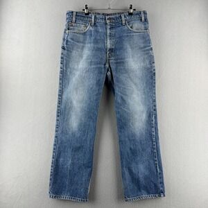 Vintage Levis‎ Jeans Mens 36x30 (Fits 35x29) Blue Denim 517 Bootcut 90s
